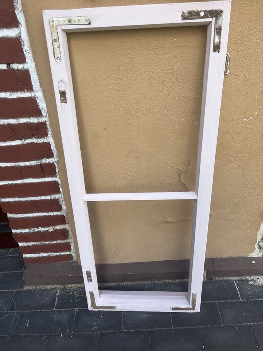 Drewniana rama okienna prowansalski home rustykalny DIY vintage lustro