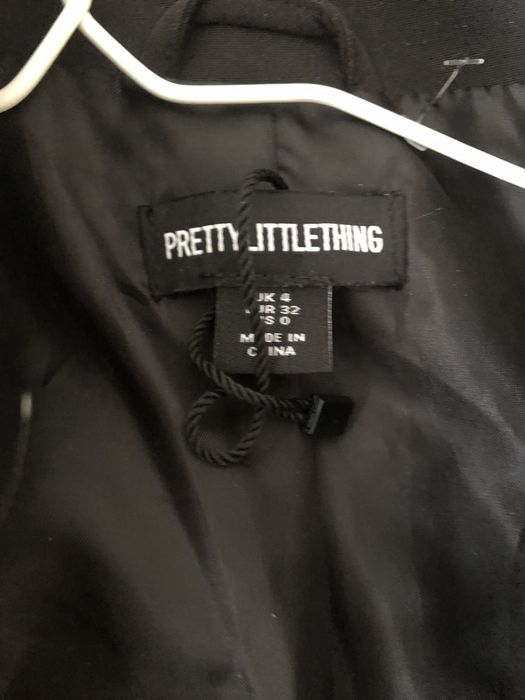 Elegancka  czarna marynarka oversize Pretty Little Thing