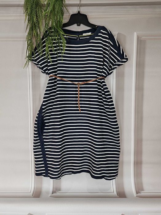 Wygodna sukienka Cecil rozmiar ok 46/48 bawełna paski