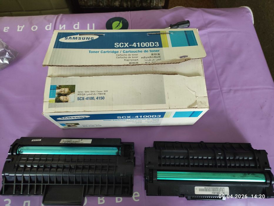 Принтер Samsung SCX-4100 (принтер + сканер + ксерокс) + 2 картриджа.