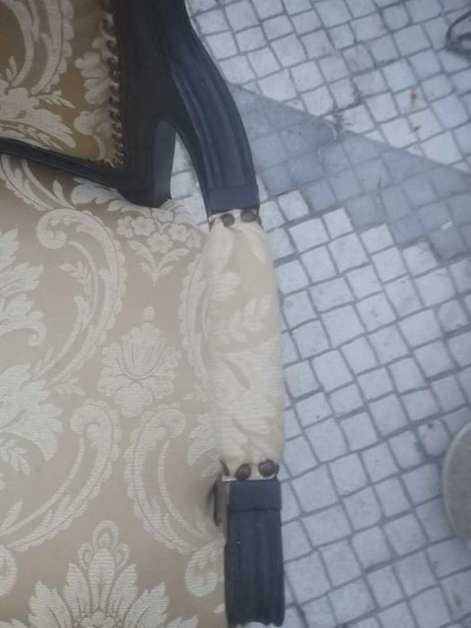 Antiga Bergère Cadeirão Poltrona Cadeira braços, Luís XV