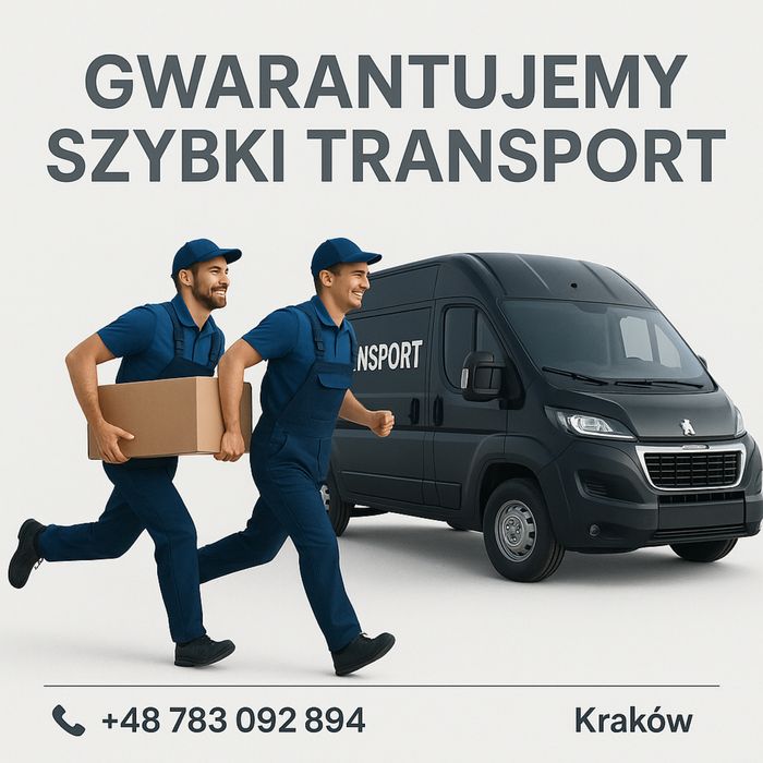 TAXI  BAGAŻOWE 24h/7 Transport Kraków | Przeprowadzki | Bus | 150 zł/h