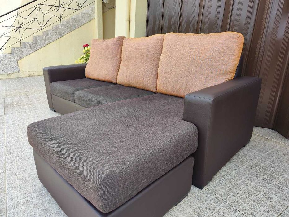 Sofá c/chaise longue reversível 230cm
