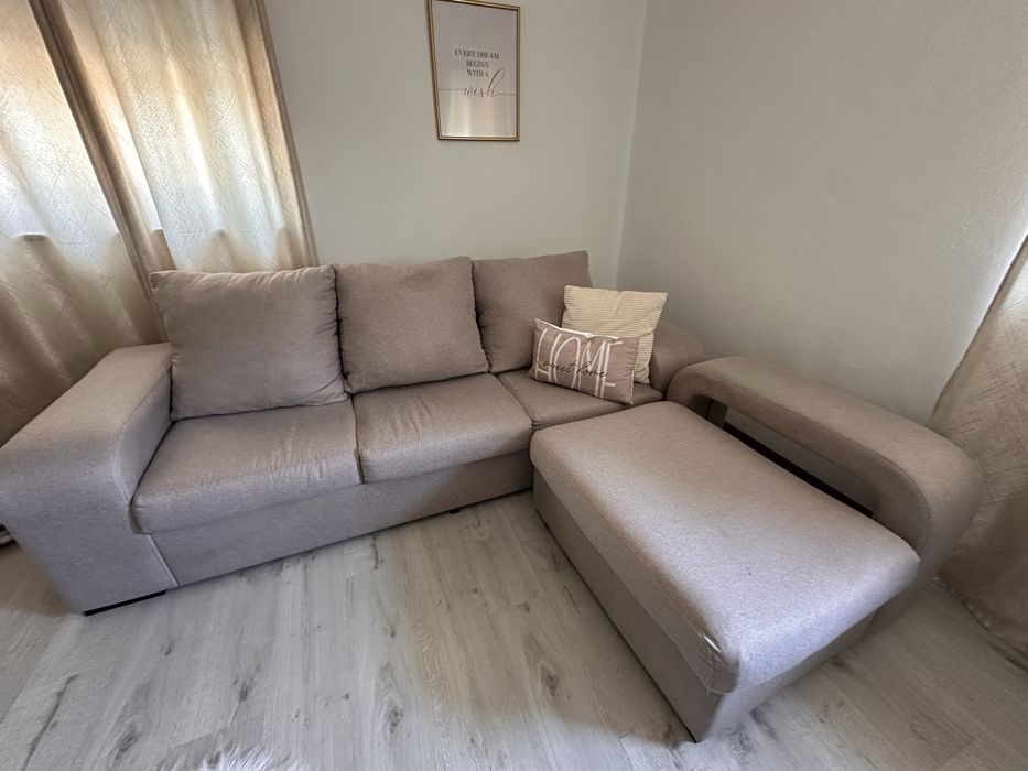 Sofa c/chaise long reversivel em muito bom estado com pequenas marcas de uso