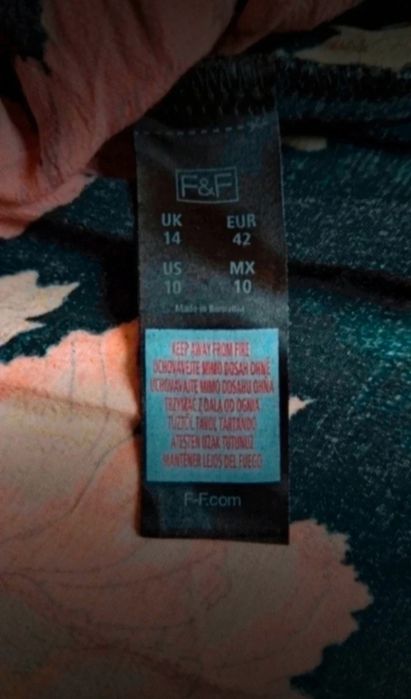 Długa sukienka maxi 100 % wiskoza F&F rozmiar XL 42