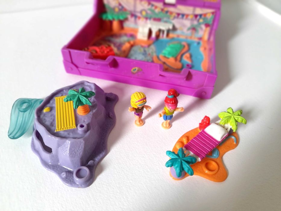 Polly Pocket Vintage Antiga Anos 90 1996 Surf n Swim Ilha do Tesouro