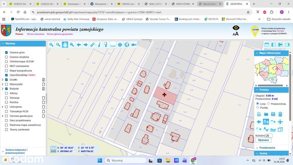 Działka budowlana 1000 m² Wólka Panieńska
