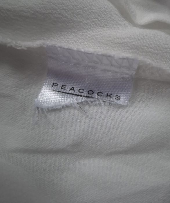 Біла сорочка, блуза з мереживом і широкими рукавами peacocks  2xl-3xl