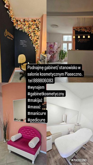 Podnajem stanowiska w salonie kosmetycznym