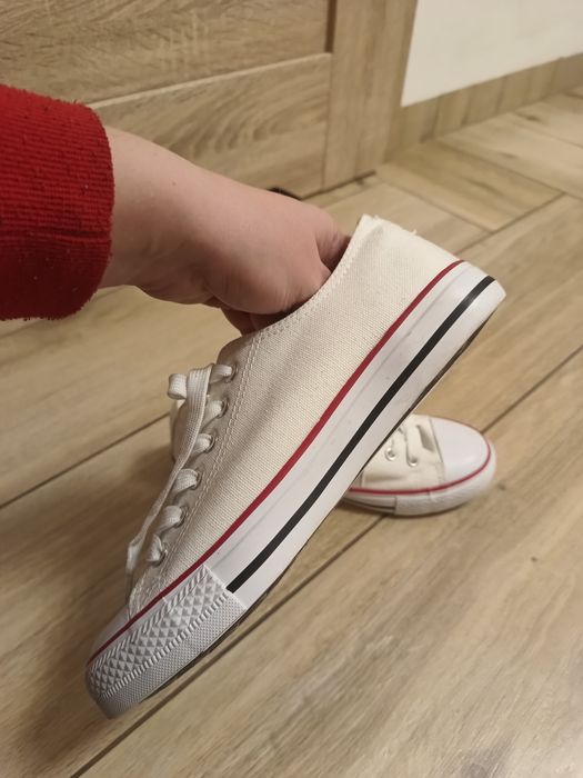 Nowe damskie białe buty tenisówki trampki wiązane buty 39