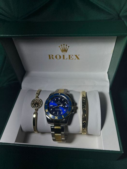 Zegarek submariner złoto niebieski