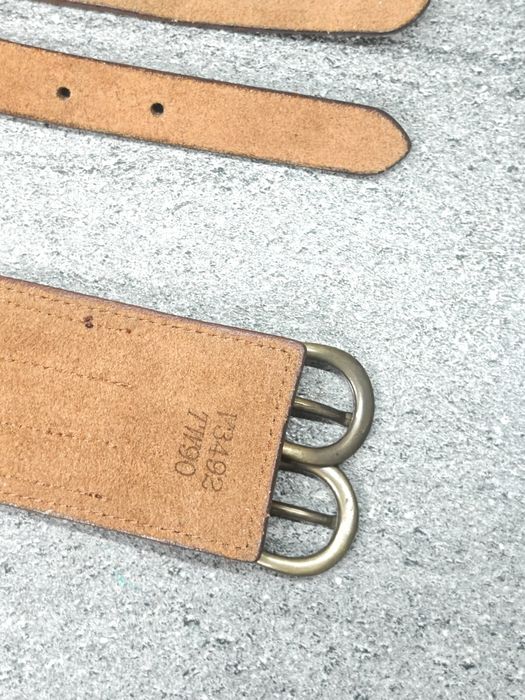 Vanzetti szeroki pleciony pasek Vanzetti ze skóry echt leder belt vint