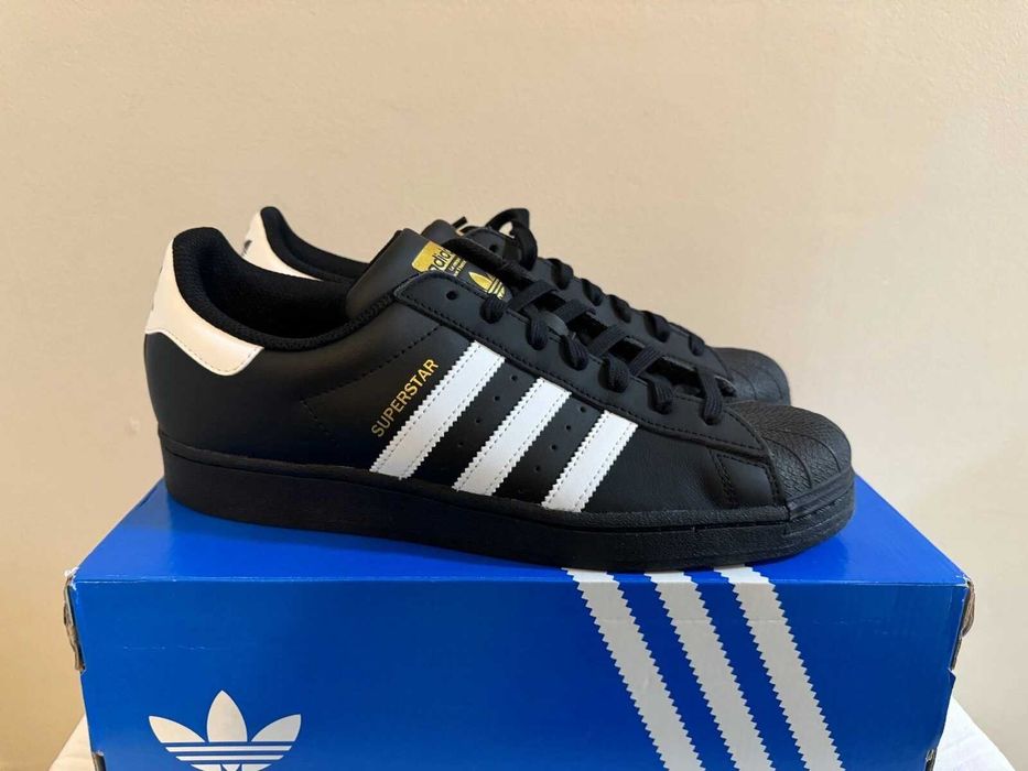 Adidas Superstar Core Black Cloud White Gold R.39
