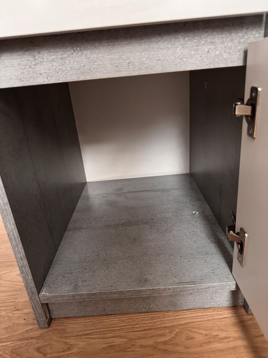 Biurko biało/szare 54x120