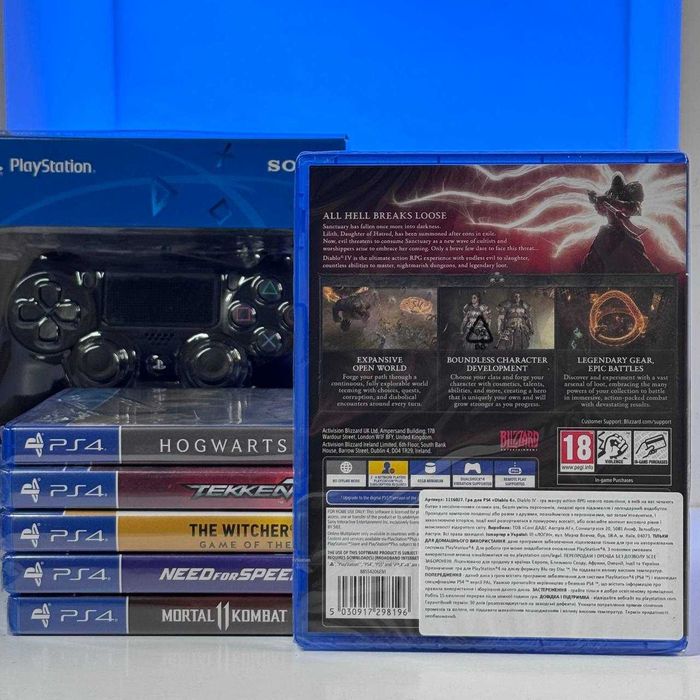 Гра Sony PlayStation 4 Diablo IV Ігри на Соні PS4 Діабло Нова