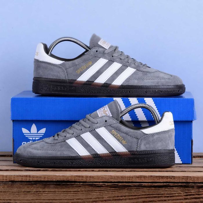 (2324) Кросівки кеди Adidas Handball Spezial сірі з білим (41-45)