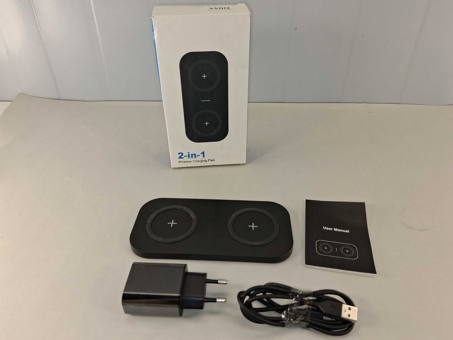 N044 Ładowarka Indukcyjna JOYGEEK 2w1 Pad T2 2x10W/5W Qi
