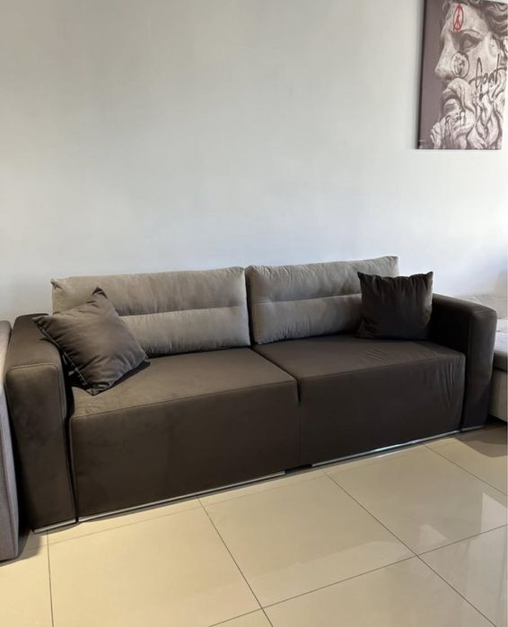 Диван розкладний, єврокнижка у велюрі