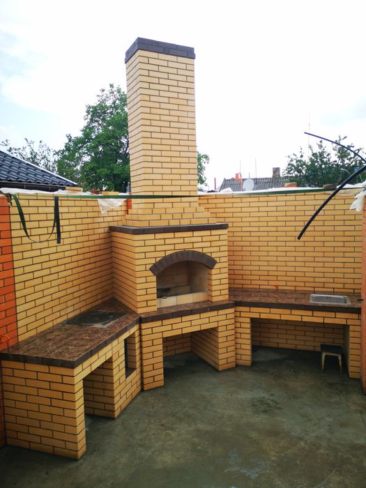Камин из кирпича Печи Барбекю