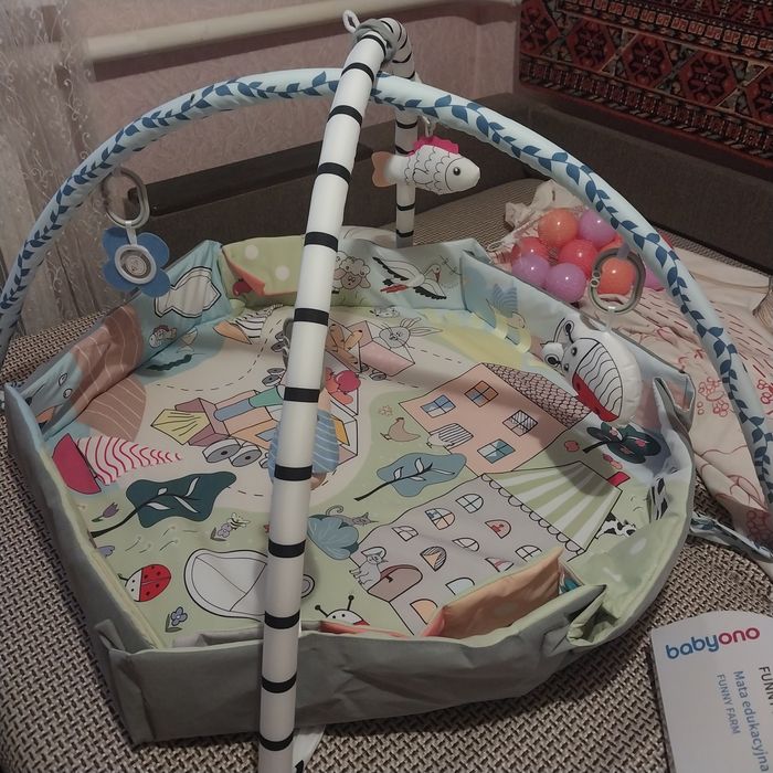 Розвивальний килимок "Весела Ферма" (95 см x 107 см)/"Babyono"