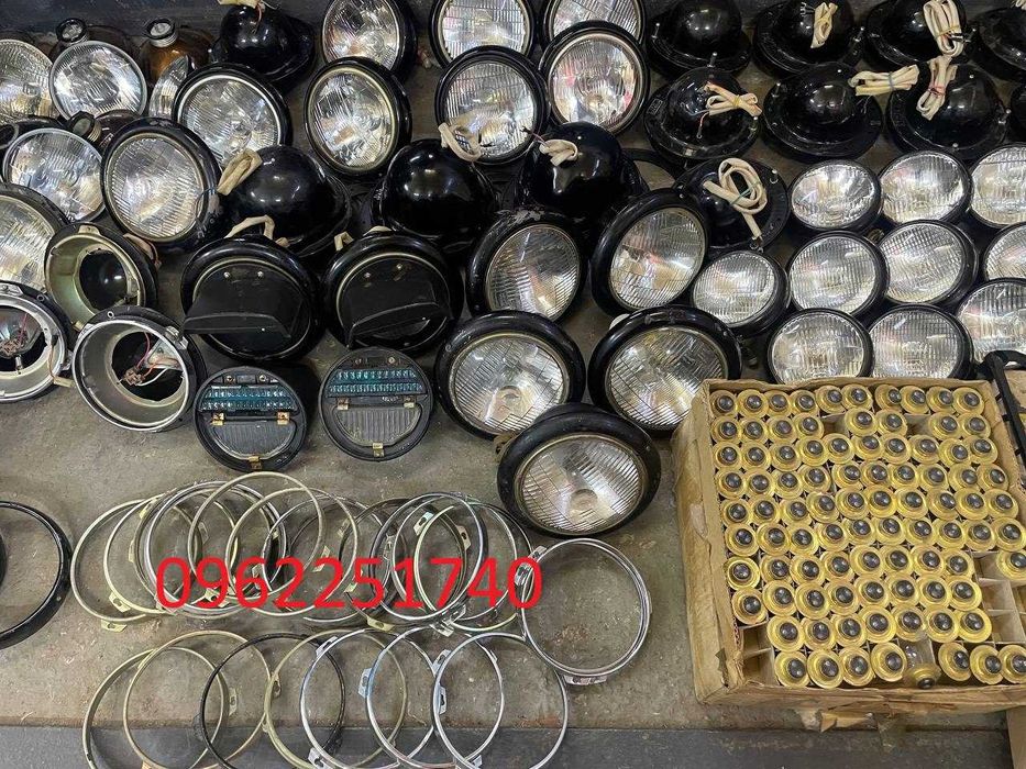 Фари, горшки фар, оптика, ободки, лампочки Уаз, Газ 53, Зіл, Камаз