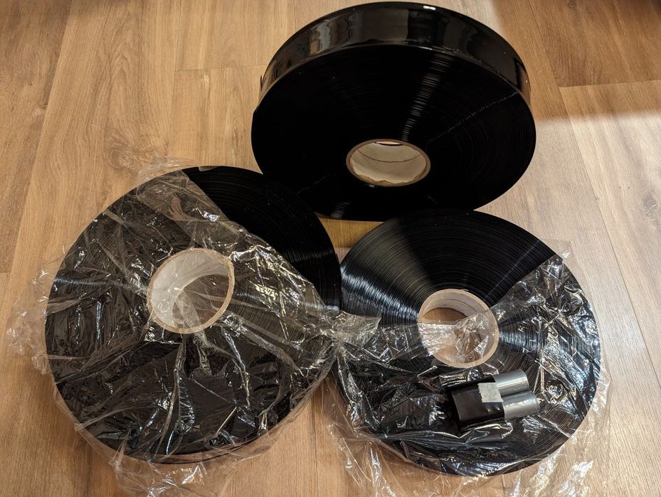 55 мм Термозбіжна плівка, Рукав, Чорна, для акумуляторів. збірок ПВХ