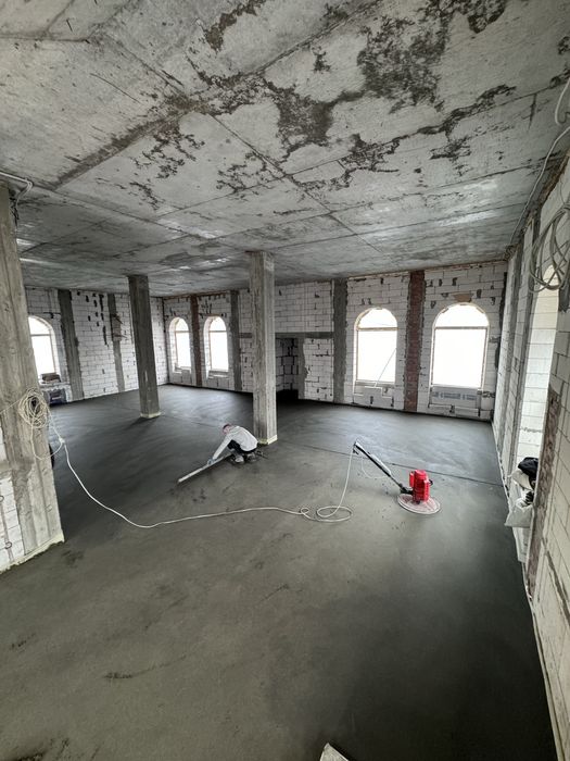 Стяжка пола Стяжка підлоги Машинна Напівсуха Полусухая Київ та обл