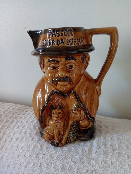 Excelente Caneca em Louça das Caldas, 23Cm,