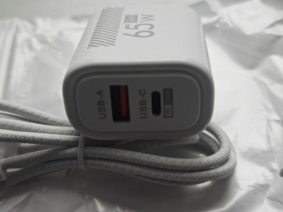Зарядний пристрій для смартфонів 65W Poco Realme Redmi Xiaomi OnePlus Oppo
