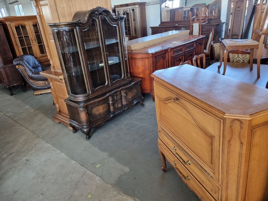 witryna drewniana styl ludwik serwantka biblioteczka