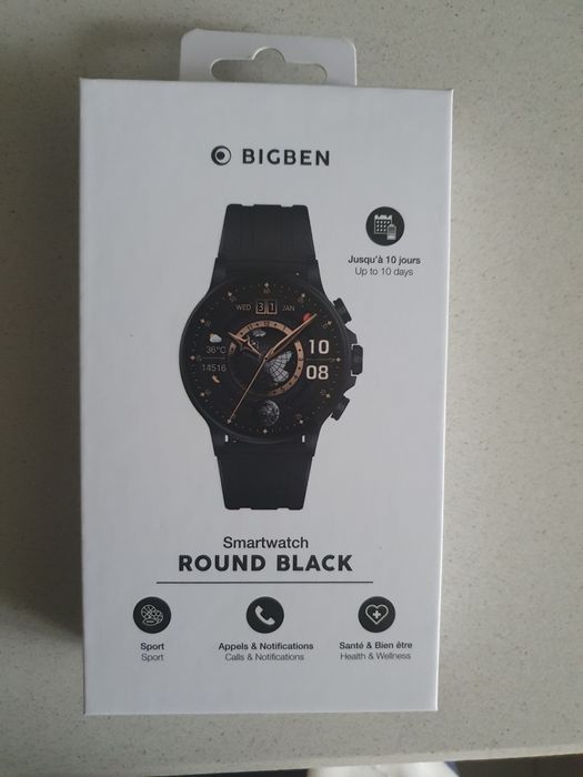 Smartwatch Bigben Round. Czarny GWARANCJA
