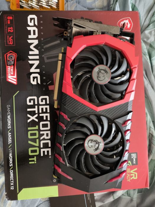 Msi Gtx 1070 TI Gaming X 8Gb | Полностью обслуженая!