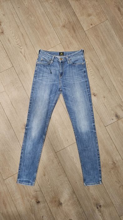 Spodnie jeansowe lee slim 38 s dżinsowe  w27 L31 wysoki stan  levis