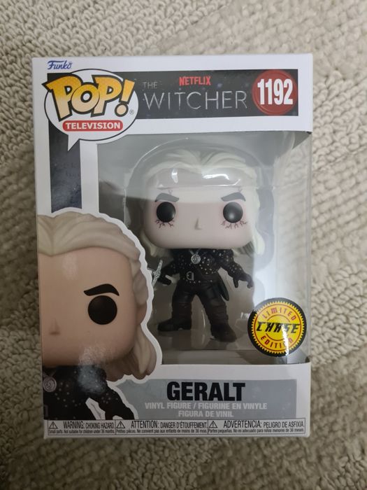 Funko Pop Geralt Witcher Édition Limitée Chase #1192 Neuve