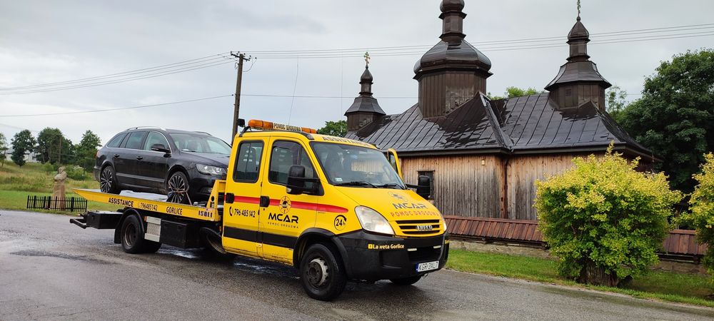 Pomoc Drogowa 24H Autolaweta Holowanie Dostawcze Ciężarowe Autobusy