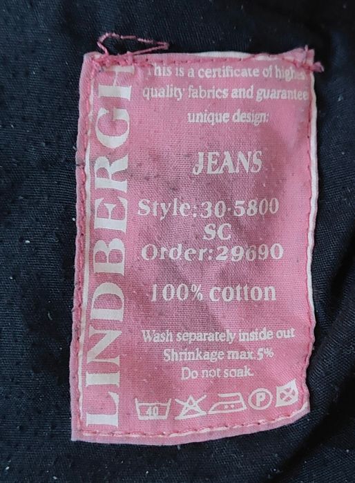 Wr) LINDBERGH  oryginalne spodenki jeansowe Roz.L