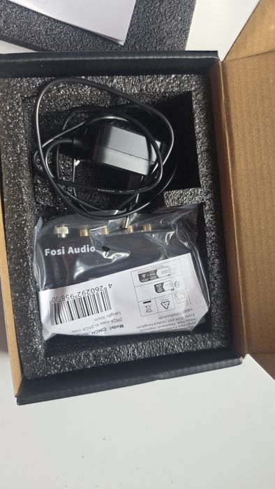 Фонокоректор Fosi Audio BOX X1 MM Phono Preamp новий комплект