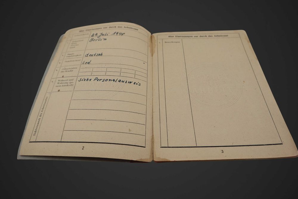 Arbeitsbuch niemiecka książeczka pracy dokument lk sz/021565