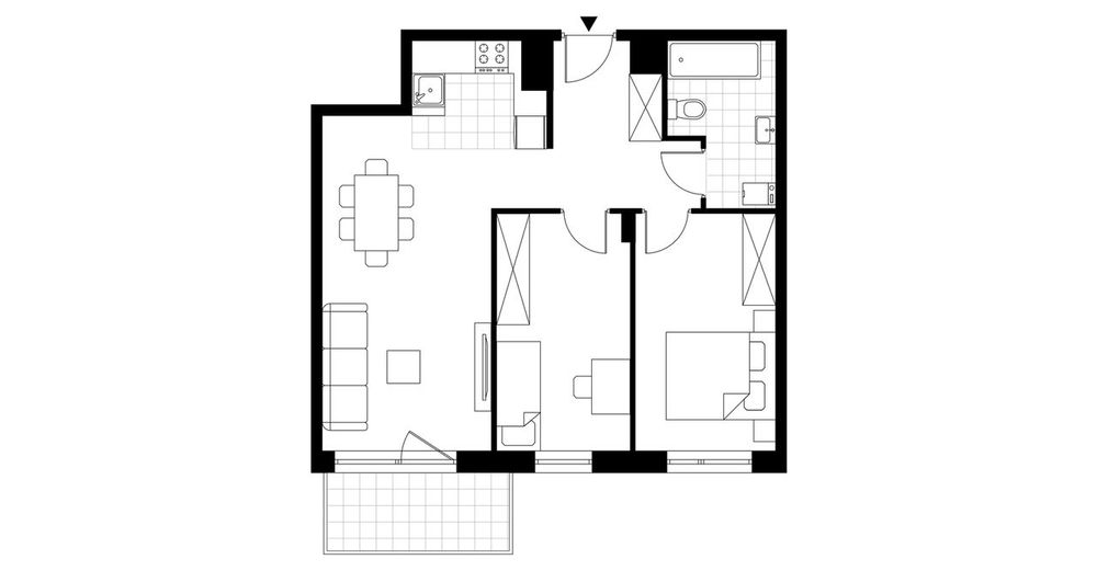 3-pokojowe mieszkanie 55m2 + balkon Bezpośrednio
