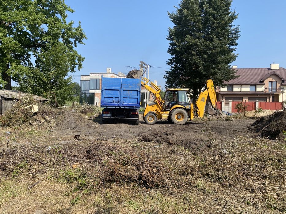 Читска ділянки, дач, сараїв, подвір, вирізка дерев під будівництво