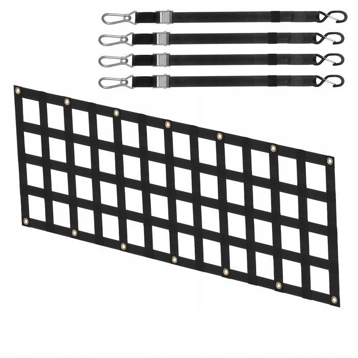 Siatka na tylną klapę VEVOR 1525X470MM mocna na 600FUNTÓW regulowane