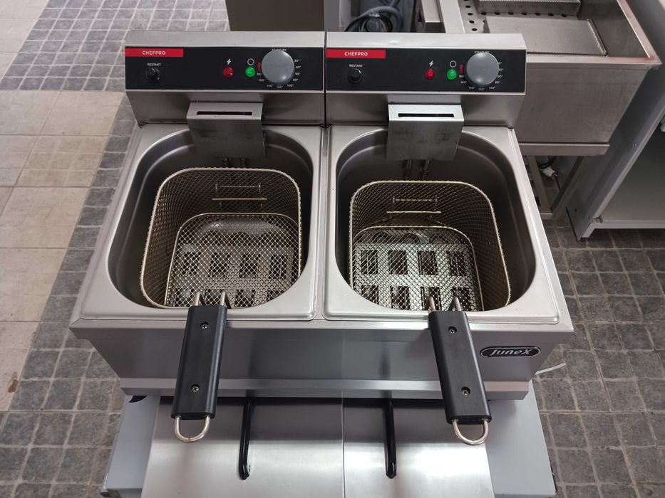 ACM1661 - Fritadeira Elétrica Dupla Junex 2x7L - SEMI-NOVA