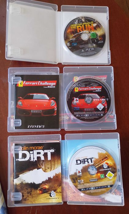 Colin Mcrae, Ferrari, Need for Speed.  PlayStation 3