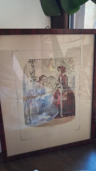 Грав'юра мода , оформлена в рамі