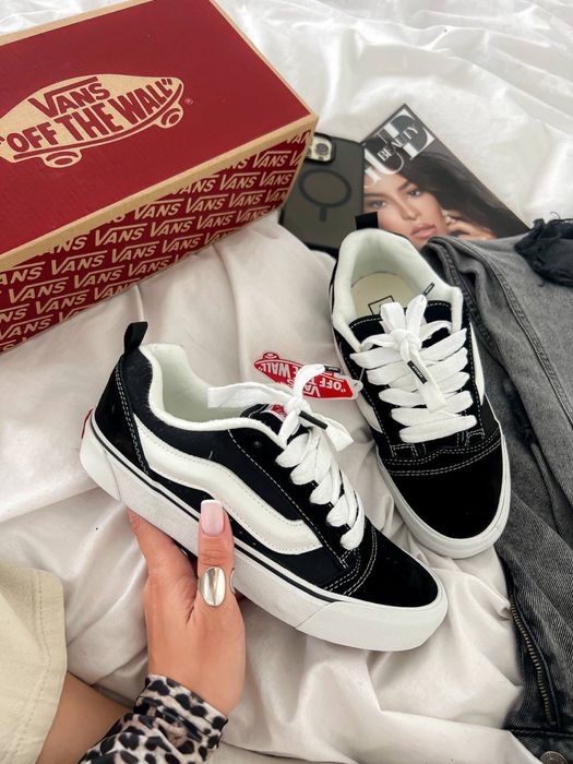 Кросівки Vans Knu Old Skool Black/White | Преміум якість |