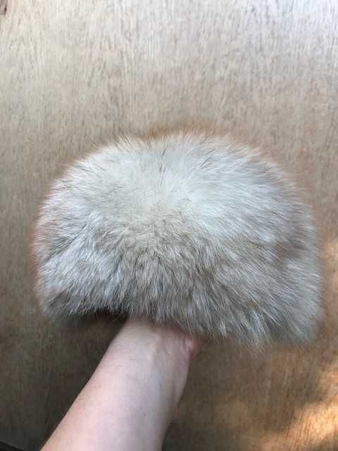 Czapka  srebrny lis, lis naturalny