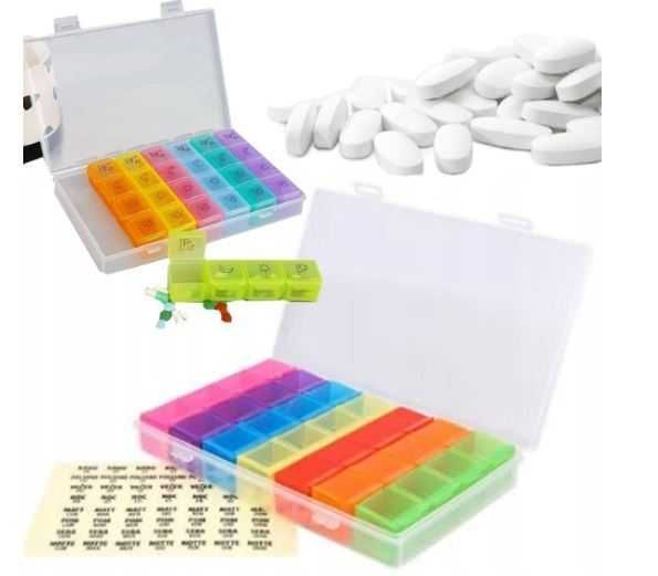 KASETKA na lekarstwa pojemnik na leki tygodniowy