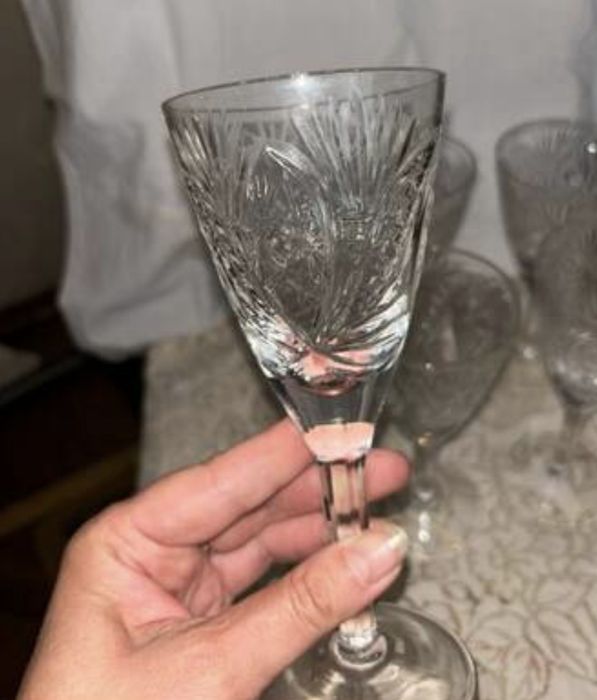 6 хрустальных бокалов