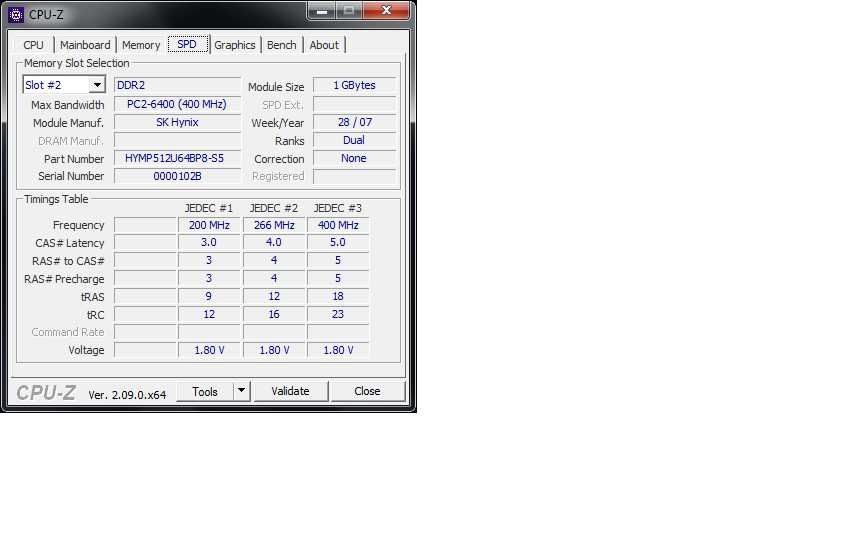 Оперативная память DDR2 1 GB