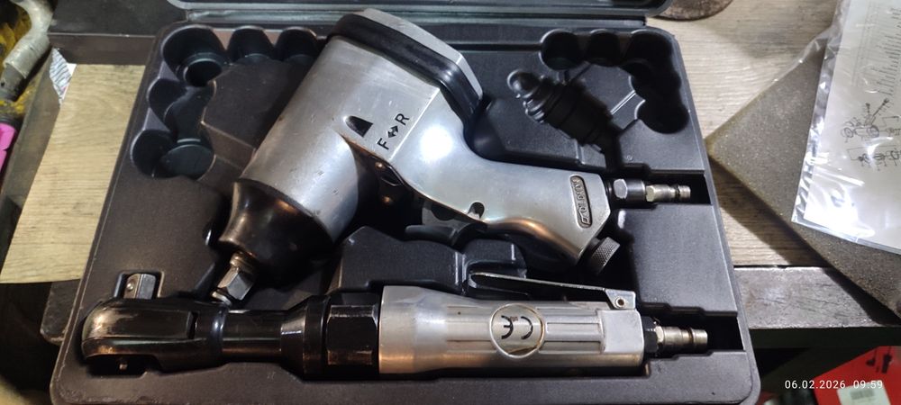 Пневмогайковёрт +пневмотрещётка jbm